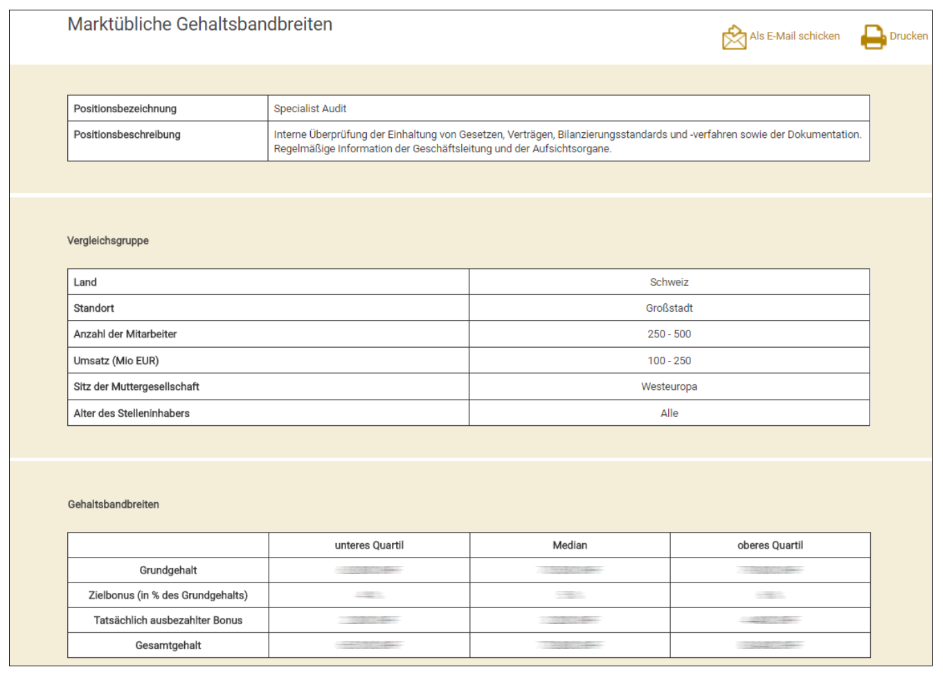 Screenshot Gehaltsdatenbank Upstyle Consulting